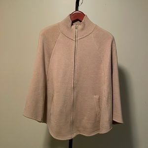 Tan zippered cape from Nordstrom S/M